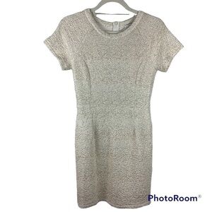 NWT Collective Concepts White and Gold Sparkle Dress